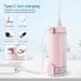 Mini Portable Water Flosser - Travel-Friendly Teeth Cleaner IPX7 Waterproof 4 Modes | Best for Braces & Oral Care (Pink - Buy Online on GoSupps.com