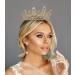 Gold Queen Crown for Women - Crystal Tiara for Birthday, Wedding, Prom & Parties - Buy Online on GoSupps.com