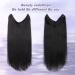 Hair Toppers for Women Hair Extensions Real Human Hair Invisible Wire Hair Extensions with Transparent Wire Adjustable Size Secure Clips in Straight 4 Secret Clips Hairpiece Messy Hair Bun Hairpiece(2 24 Inches - Buy Online on GoSupps.com