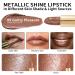 Oulac Metallic Shine Brown Lipstick - Guilty Pleasure(09) Vegan & Cruelty-Free Full-Coverage Lip Color - Buy Online on GoSupps.com