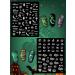 Luminous Halloween Nail Art Stickers - 14 Glow in Dark Self-Adhesive Decals with Pumpkin, Bat, Ghost Designs for DIY Nail Decoration - Women & Girls - Buy Online on GoSupps.com