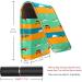 Buy Stylish Leather Lipstick Case Organizer with Mirror - Mini Striped Lip Gloss Holder in Blue Yellow & Green - Buy Online on GoSupps.com