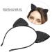 Shop Shiny Black Cat Ears - Perfect for Christmas Halloween Weddings & Parties | Durable & Stylish Everyday Wear - Buy Online on GoSupps.com