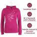 Shirtracer Women's Hoodie - Perfect Gift for Dog Owners | Never Walk Alone Paw Prints - Fuchsia S - Buy Online on GoSupps.com