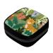 GIAPB Period Bag Sanitary Napkin Storage Bag Pad Holder for Period Makeup Pouch Cartoon Animal Forest Color4554