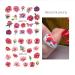 Summer Blooming Flower Nail Art Stickers - Chrysanthemum, Peony & Butterfly Designs | 12 Water Transfer Decals for Manicure - Buy Online on GoSupps.com