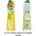 Cif Cream Cleaner 2 Pack - Cif Cream Cleaners Original and Lemon with Sponge and Gloves - Perfect Household Cleaning Products Bundle - Buy Online on GoSupps.com