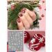 Kalolary 7PCS Christmas Adhesive Nail Art Sticker - 5D Stereoscopic Embossed Snowflake Designs for Women & Girls - Nail Decoration Kit - Buy Online on GoSupps.com