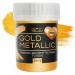 Food coloring metallic gold liquid 25ml edible glitter for drinks and food (Gold Metallic 25ml)