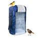 Bird Cage Covers, Dark Blue Color Large Birdcage Cover, Warm Windproof Waterproof Shell Shield for Square or Long Cage Crate