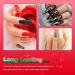 Lavender Violets 19-Piece Gel Nail Polish Set with LED Lamp - Holiday Party Gift | Soak Off UV Base, Matte Top Coat, Nail File, Stickers, Manicure Tools - Trendy Colors-965A - Buy Online on GoSupps.com
