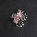 Minkissy Wedding Hair Comb Pearl Butterfly Hair Comb Crystal Rhinestone Women Hair Comb Bridal Vintage Headpiece (Pink) - Buy Online on GoSupps.com