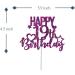 Tenhaisi Glitter Purple Happy 19th Birthday Cake Topper 19 & Fabulous Cake Topper - 19th Happy Birthday Food Picks - Cheers to 19 Years Birthday/Wedding Anniversary Party Supplies - Buy Online on GoSupps.com