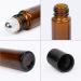 LotFancy 6pc 10ml Amber Glass Roller Bottles with Stainless Steel Roller Balls & Droppers - Buy Online on GoSupps.com