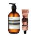 Aesop Resurrection Aromatique Hand Wash + Resurrection Hand Balm | Cleanse Exfoliate Nourish and Soften Hands | Paraben-Free + Cruelty-Free + Vegan | 16.9 oz + 1.69 oz