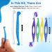 B Rush Aligner Remover Tools and Elastic Placers Set 6 Removers and 12 Placers Multi-Color for Invisalign Retainers and Braces 18 Piece Dental Care Kit - Buy Online on GoSupps.com