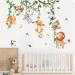 DecalMile Jungle Animals Climbing Tree Wall Decals - Baby Nursery & Kids Room Decor - Buy Online on GoSupps.com