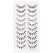 Emeda Manga Eyelash 10 Pairs - Stylish Anime & Cosplay Lashes 100% Handmade Soft & Natural with Transparent Band - Buy Online on GoSupps.com