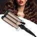 KUIKUI Three Barrel Curling Iron Wand for Effortless S-Shaped Waves - Adjustable Hair Curler Waver Crimper Hair Styling Tool - Buy Online on GoSupps.com