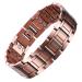 Big Men Copper Bracelet Father Gift Magnetic Therapy Bracelet for Arthritis 9.0inches Adjustable