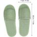 Jenngaoo 20 Couples Disposable Slippers - Breathable Soft Linen Hotel & Spa Slippers Open/Closed Toes 30cm (B-Green) - Buy Online on GoSupps.com