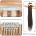 Elailite 20 Piece Real Hair Tape-In Extensions - Smooth 60cm 50g #12/613 Golden Brown & Bleached Blonde Hair Extensions - Buy Online on GoSupps.com