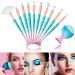 Shop 3D Mermaid Makeup Brush Set | 11 Professional Cosmetic Brushes for Foundation Powder Eyeshadow & More - Worldwide Shipping - Buy Online on GoSupps.com