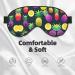 SSIMOO Colorful Pineapple Print Eye Mask - Double-Sided Soft & Light Blocking for Better Sleep Quality - International Shipping Available - Buy Online on GoSupps.com