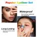 4 Colors Matte Waterproof Eyeliner Pen Set - Metallic Glitter Pencil Kit for Women - Buy Online on GoSupps.com