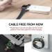 NEWDERY Portable Apple Watch Charger - Magnetic Quick Charge for Apple Watch Series 8/7/SE/6/5/4/3/2/1 - White - Buy Online on GoSupps.com