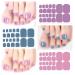 20 Sheets 440 Pcs Toenail Stickers - Stylish Nail Art Wraps for Women | Gel Nail Strips & Polish Stickers for Toes - Buy Online on GoSupps.com