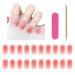 16 PCs nail foils Nail wraps self -adhesive nail film gel strips nail self -adhesive hardening fingernail finger finger foil stick nail polish to stick on starter set sticker streak adhesive film
