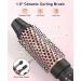 Nimmu Curling Iron Set with Thermal Brush | 1.5-Inch Heated Round Brush & Ceramic Curling Wand for Natural Curls | Fast Heat Up | Dual Voltage Rose Gold Hair Curler - Buy Online on GoSupps.com