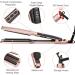 Professional Rose Gold Ceramic Hair Straightener - 4x9mm Plates Digital Temperature Control for Long Thick Hair - International Shipping Available - Buy Online on GoSupps.com