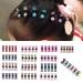 Mokily 65pcs colorful Mini Hair Claw- Hair Accessories for Women for Girls-Rhinestone Hair Clips-Bangs Hair Clip