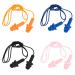 Daruite silicone earplugs swim 4 pairs of earplugs for sleeping with ribbon reusable earplugs with noise suppression hearing protection hearing protection plug waterproof with storage box wired 4 pairs