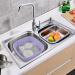 Jekiyo 16 Qt Purple Wash Basin 2-Pack Plastic Square Dish Tub - Buy Online on GoSupps.com