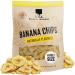 Healthy Banana Chips Dried Slices - Bag of Dried Banana Chips Sweetened - Sweet Crispy Crunchy Snacks for Adults & Kids - Dehydrated Bananas Chip - 100% Pure Dry Bananas Fruit Chips (16 oz)