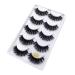 Buy 5 Pairs of Long Thick 3D Imitated Water Mane Eyelashes - Handmade & Reusable for Cosplay - Invisible Band - Black - Buy Online on GoSupps.com