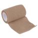 Self-Adhesive Cohesive Wrap Bandages Non-Woven Tape Elastic First Aid Wrap Bandages Roll Treatment Gauze for Wrist and Ankle Size 7.5cmx5m (Skin Color)