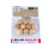 Engelhart - 010144-10 small wooden target balls - Dimensions per ball: 3 cm - jeu de Boules