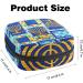 Jewish Hanukkah Festival Napkin Storage Bag | Portable Menstrual Pad & Cup Bag for Women & Teens | Zippered Design - Buy Online on GoSupps.com