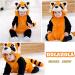Doladola Unisex Kid's Toddler Costume Outfit - Flannel Animal Hooded Rompers Jumpsuit (6-12 Months) - Raccoon - Buy Online on GoSupps.com