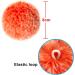 BQTQ 30 pc Faux Rabbit Fur Pom Pom DIY Fluffy Balls w/ Elastic Loop - Hats Keychains Scarves Gloves Bags Accessories - 15 Light Colors 2 Pcs Each - Buy Online on GoSupps.com