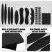 Helmet Pad Set with 12 Reflective Stickers | Anti-Collision Foam Cushion for Bicycle Helmets - Black - Buy Online on GoSupps.com
