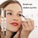 Eyeshadow Stick | Cream Gel Texture Multicolors Eyeliner Makeup with Brush - Long Lasting Eye Liner Quick Drying Makeup Supplies for Daily Use Pochy Smoke Pink - Buy Online on GoSupps.com