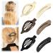 6 Pcs Flat Hair Clips French Concord Hair Clip For Women 2 Styles Claw Clips For Thick Thin Hair Large Hair Clips (6 Pcs)