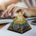 Energy Generator Orgone Pyramid Crystal Pyramid Home Desktop Decoration Trigger Calmness Enhance Spiritual Consciousness for Inner Peace and Healing - Buy Online on GoSupps.com