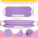 Breling Exfoliating Back Scrubber Set - 8 Pieces | Shower Gloves for Women, Men & Children | Stretchable Pull Strap Washcloth | Pink, Purple, Blue, Green - Buy Online on GoSupps.com