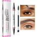 Liqzirtu 2in1 Eyebrow Pen with Eyeliner Pencil Double Ended Eyebrow PencilSmudgeProof 2in1 Eyebrow Pencil and Eyeliner Pen Natural Looking Eyebrow Pencil for Travel Shopping 02 - Buy Online on GoSupps.com